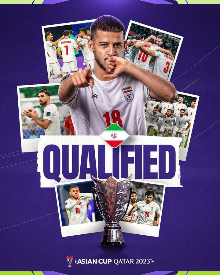 پوستر AFC برای صعود تیم ملی ایران به نیمه‌نهایی جام ملت‌های آسیا؛ «رویا به حقیقت پیوست»